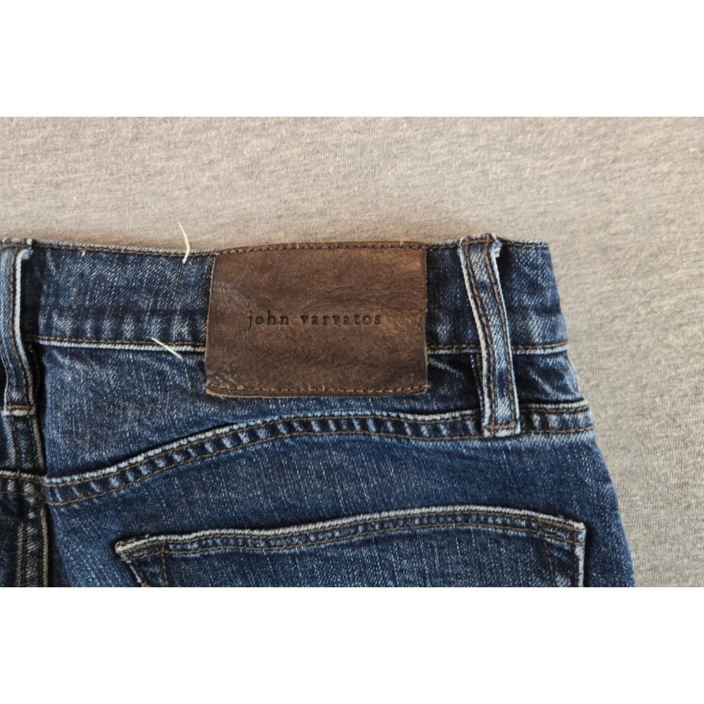 John Varvatos Jeans Mens 30x30 Blue JV 702 Slim Fit Denim Dark Wash 5-Pocket - Picture 5 of 13